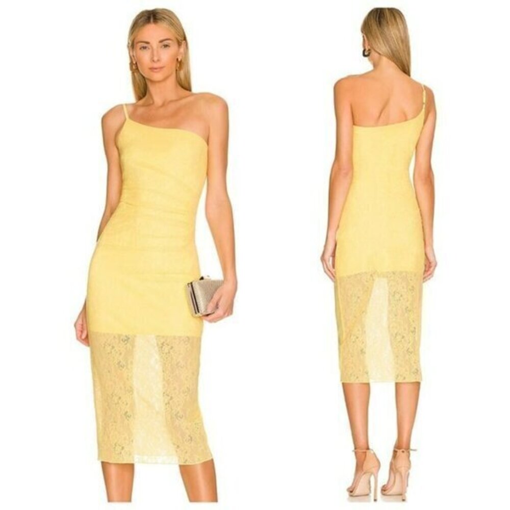 NBD Gianna Midi Dress - Yellow